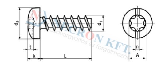 Domborúfejű Freedrive TORX Eco-syn® csavar 20002