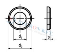 Lapos alátét letöréssel (DIN125B-0VZ-0010)